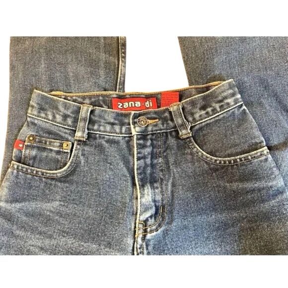 Vintage Y2K Zana Di Girls Bootcut Jeans 10 Slim Flare Denim Red Tag - Picture 8 of 14